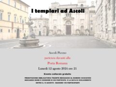 Locandina dell'evento "I templari ad Ascoli"